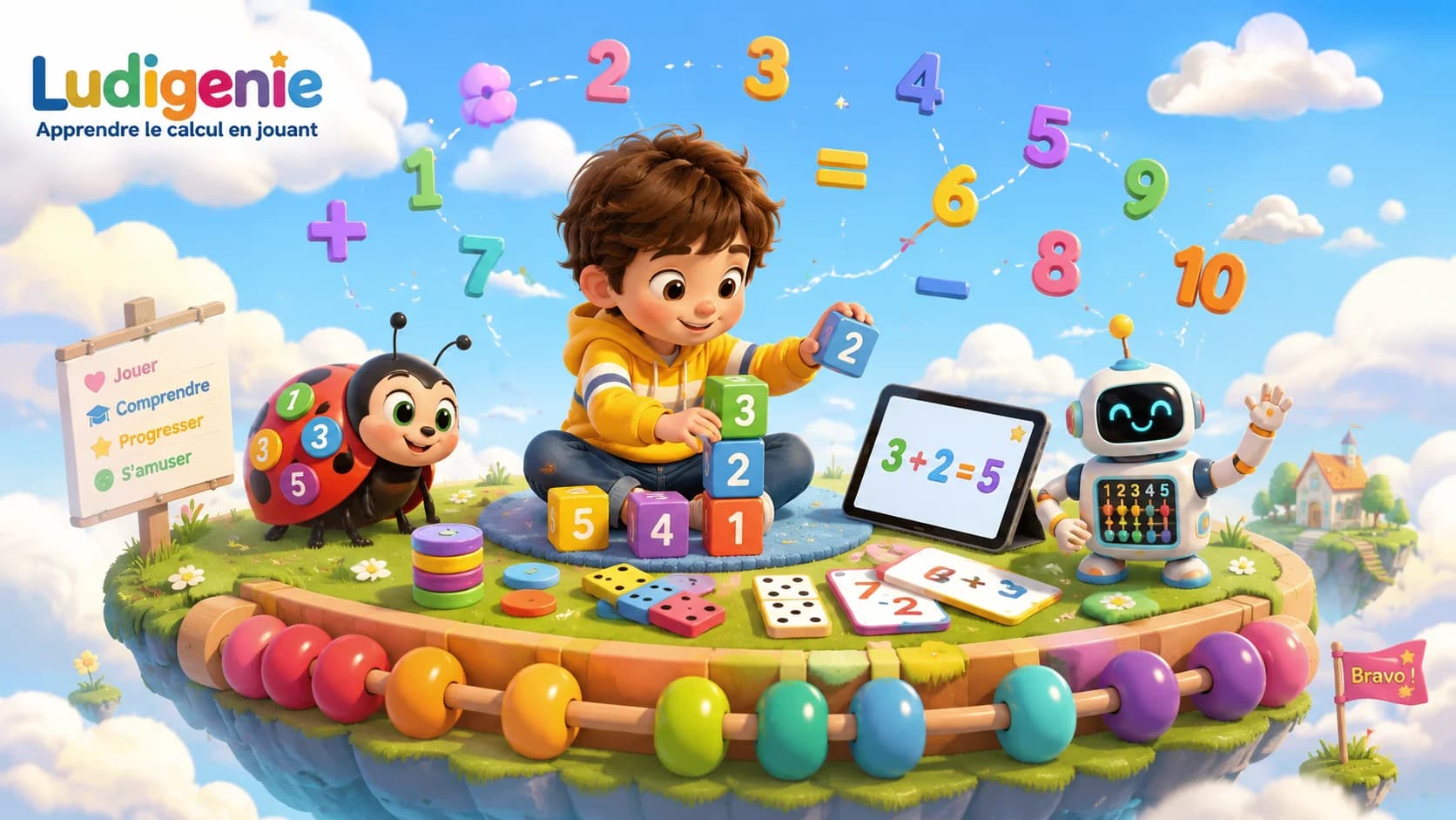Jeux d'apprentissage du calcul : progresser en maths en jouant